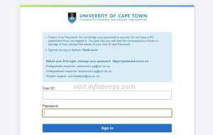 PeopleSoft UCT - Login www.studentsonline.uct.ac.za