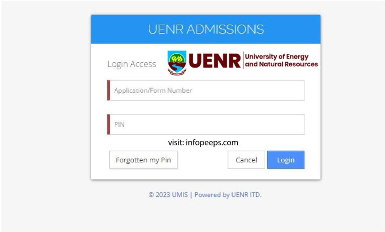 UENR Admission Portal Login | Admission List 2024