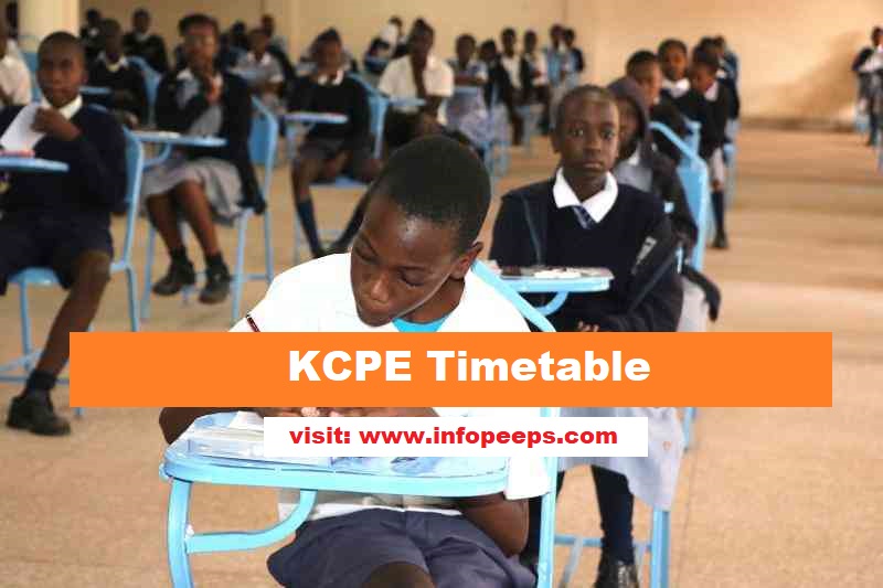 KCPE Timetable 2024 PDF Kenya National Examinations Council